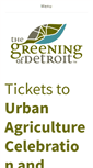 Mobile Screenshot of greeningofdetroit.com